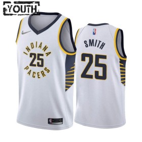 Camiseta Niños NBA Indiana Pacers Jalen Smith 25 2022-23 Nike Association Edition Blanco Swingman